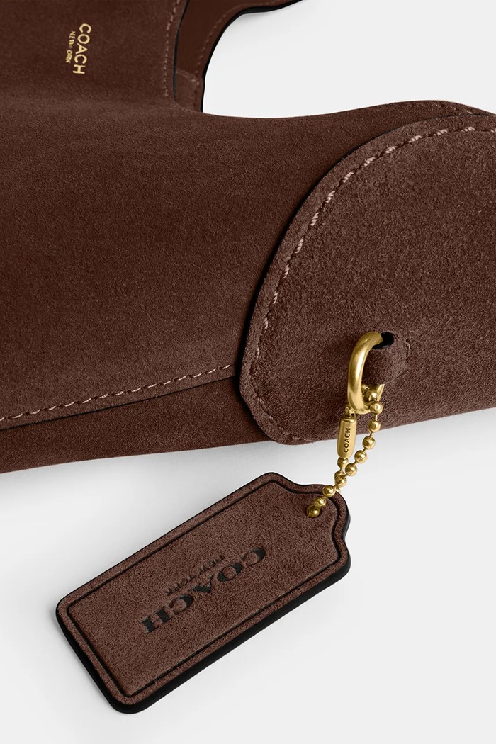 Coach Brooklyn Shoulder Bag 28 torebka damska zamszowa CW637