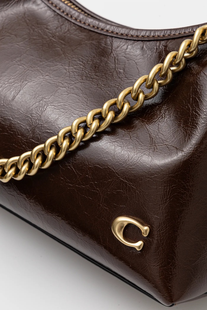 Geantă de piele Juliet Coach CAD75 maro