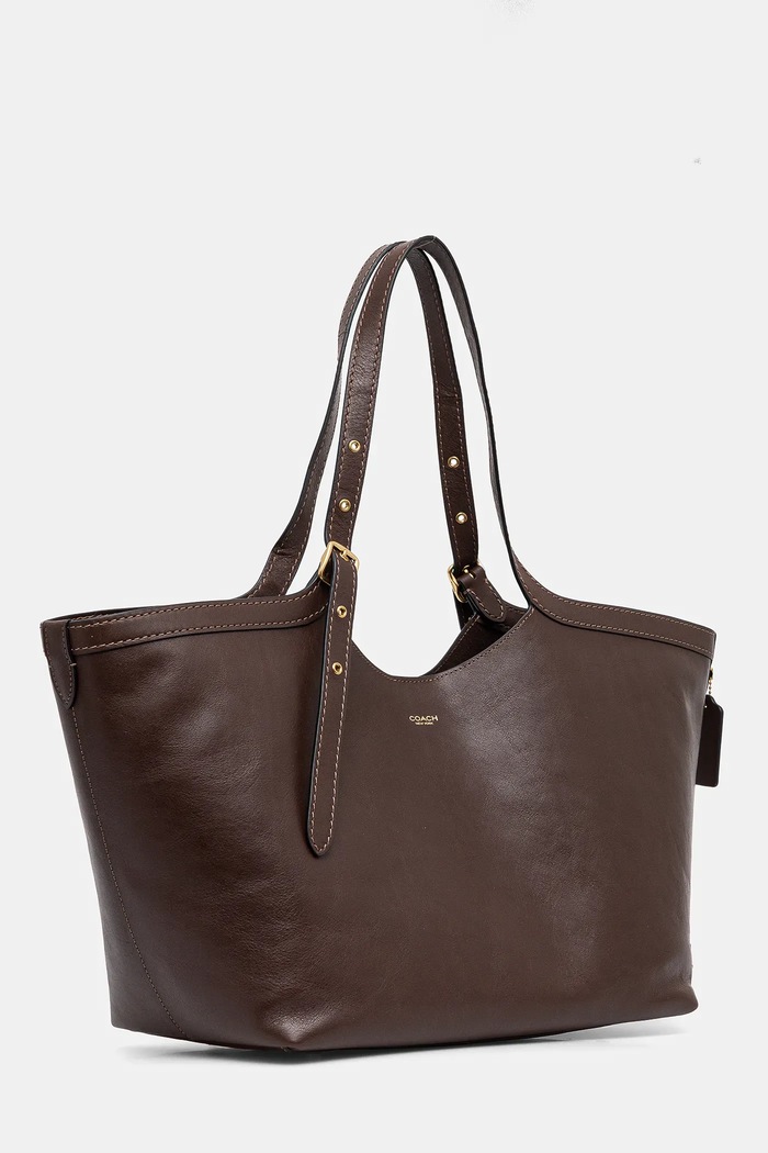 Coach geantă de piele Gramercy Tote Bag CAM00 maro AA00