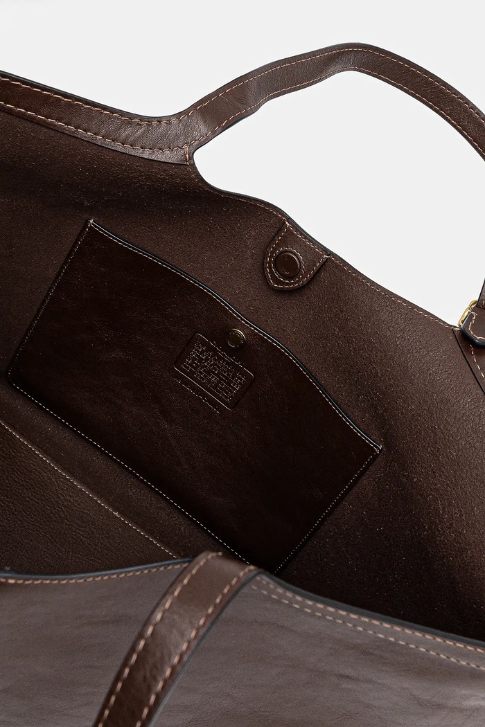 Coach geantă de piele Gramercy Tote Bag CAM00 maro