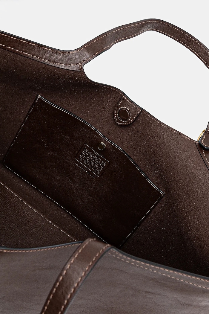 Coach geantă de piele Gramercy Tote Bag CAM00 maro