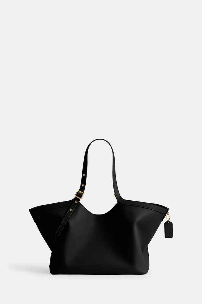 Coach torebka skórzana Gramercy Tote Bag skóra licowa czarny CAM00