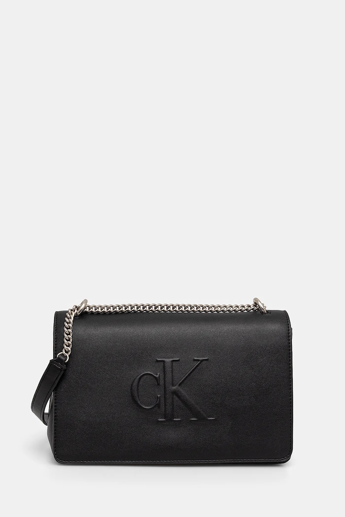 Torba Calvin Klein Jeans bez uzorka crna LV04K3035G