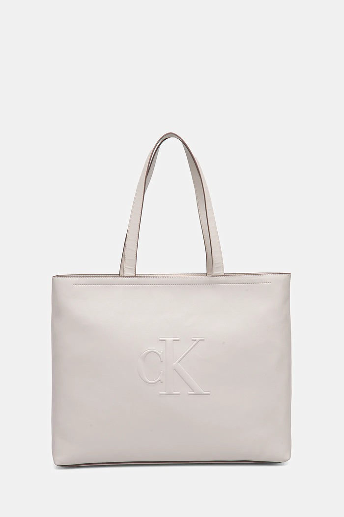 Calvin Klein Jeans torba mieści A4 beżowy LV04K3070G