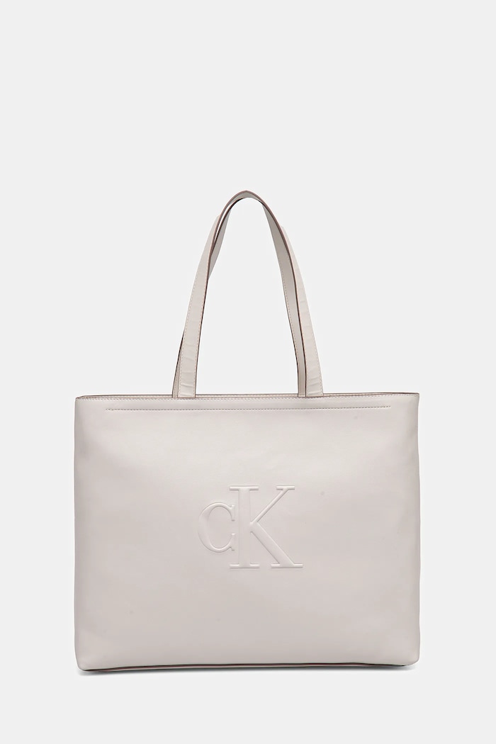 Calvin Klein Jeans torba mieści A4 beżowy LV04K3070G