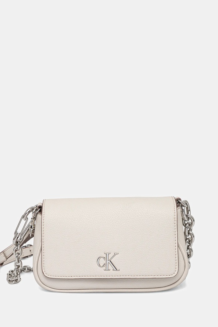 Calvin Klein Jeans kézitáska szintetikus bőr bézs LV04K3134G