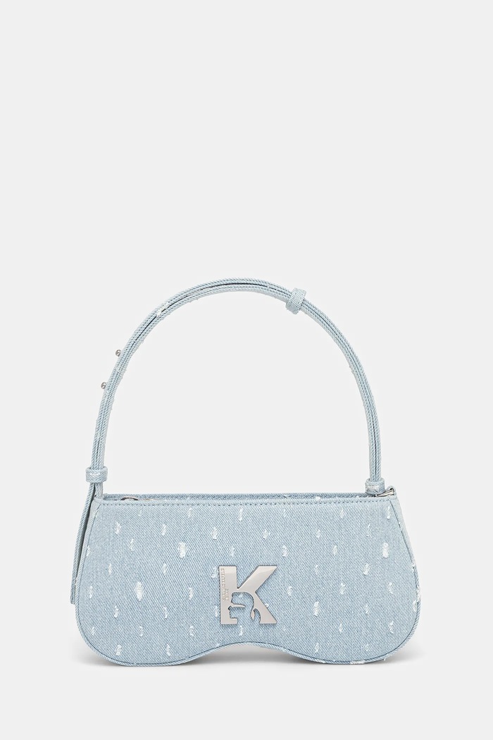 Karl Lagerfeld Jeans geantă nu incape in A4 albastru A2W30104