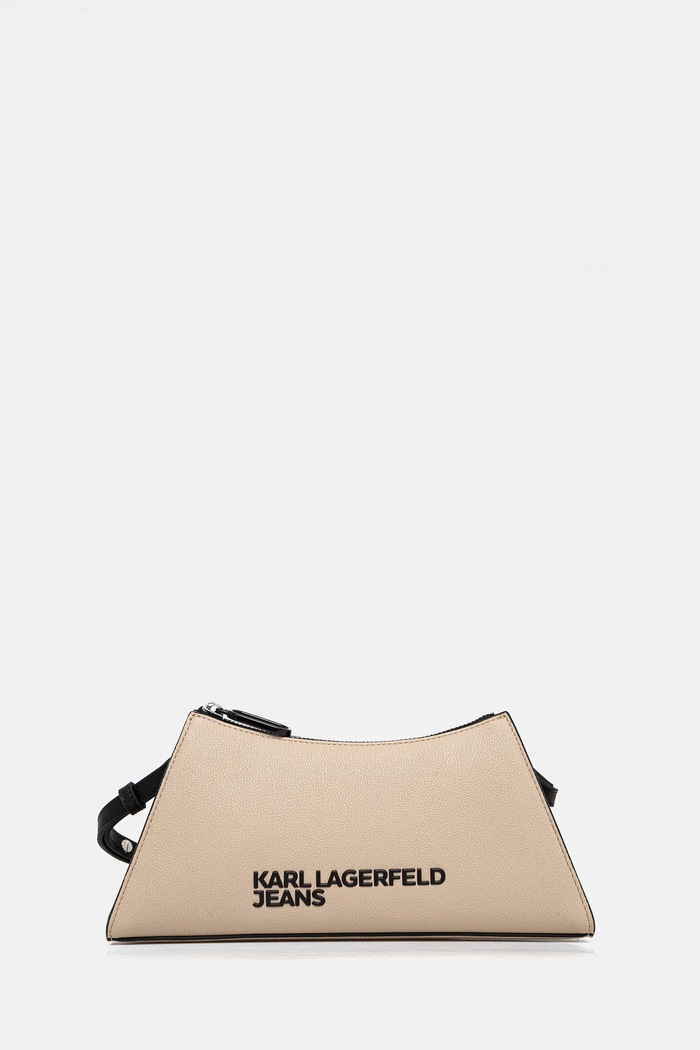 Karl Lagerfeld Jeans torebka nie mieści A4 beżowy A2W30143