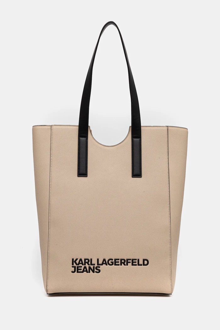 Karl Lagerfeld Jeans geantă incape in A4 bej A2W30144