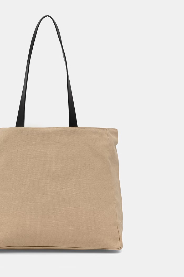 Kiegészítők Karl Lagerfeld Jeans női pamut shopper A2W50004 bézs