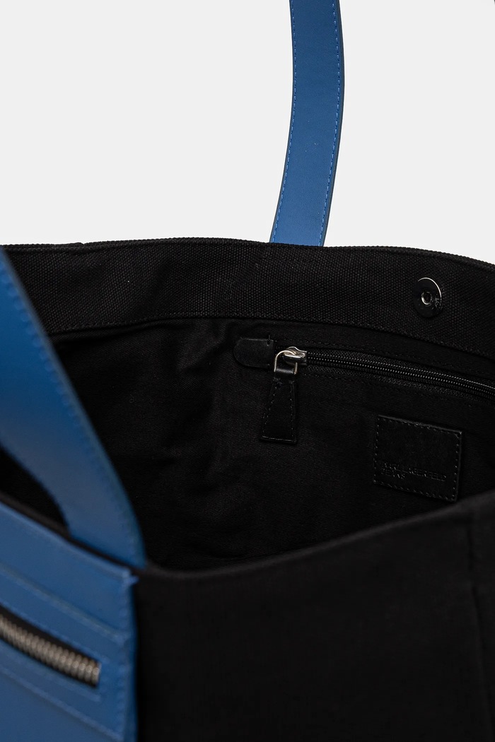 Karl Lagerfeld Jeans kabelka typu shopper dámska bavlnená A2W50004 čierna