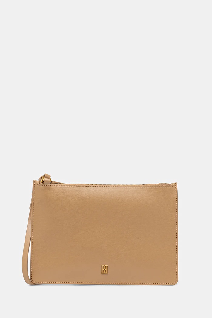 Kožená kabelka By Malene Birger AYA PURSE usňová koža béžová 103357