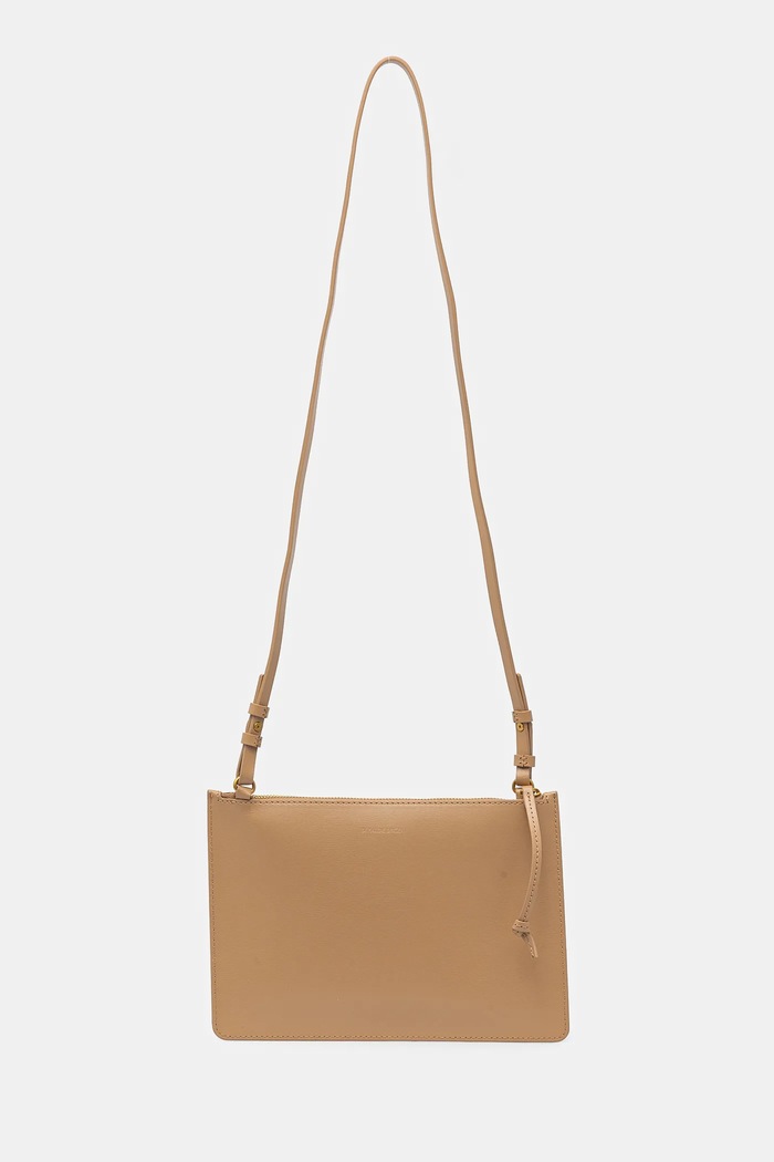 Doplnky Kožená kabelka By Malene Birger AYA PURSE 103357 béžová