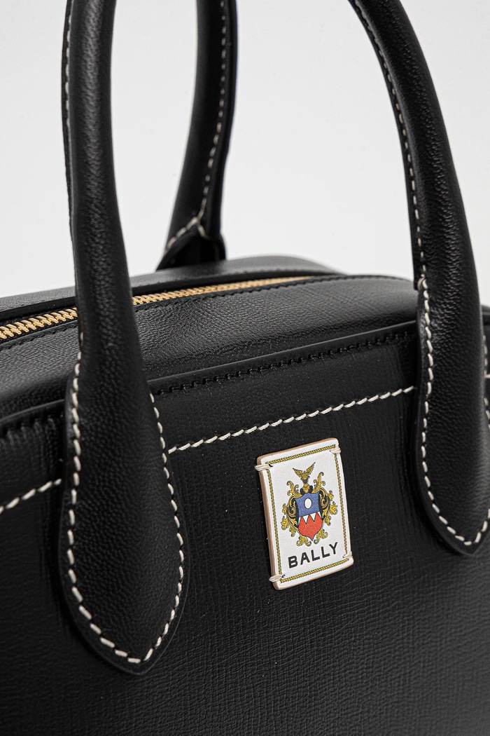 Kožená kabelka Bally čierna WAS02L