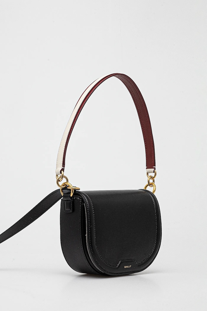 Шкіряна сумочка Bally WAC02U чорний SS25