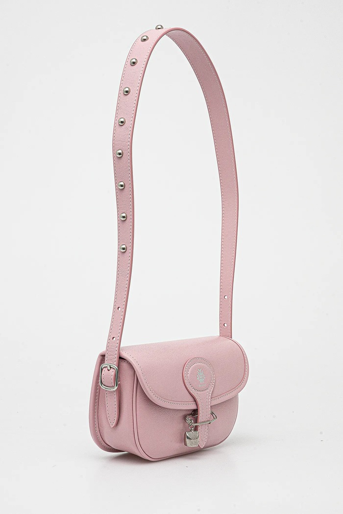 Bally torebka skórzana WAC04C różowy AW25