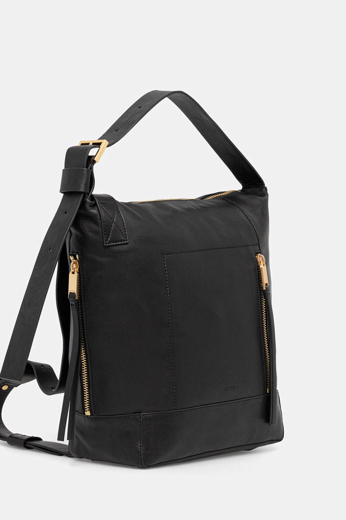 AllSaints torebka skórzana ALBA W246XC czarny SS25