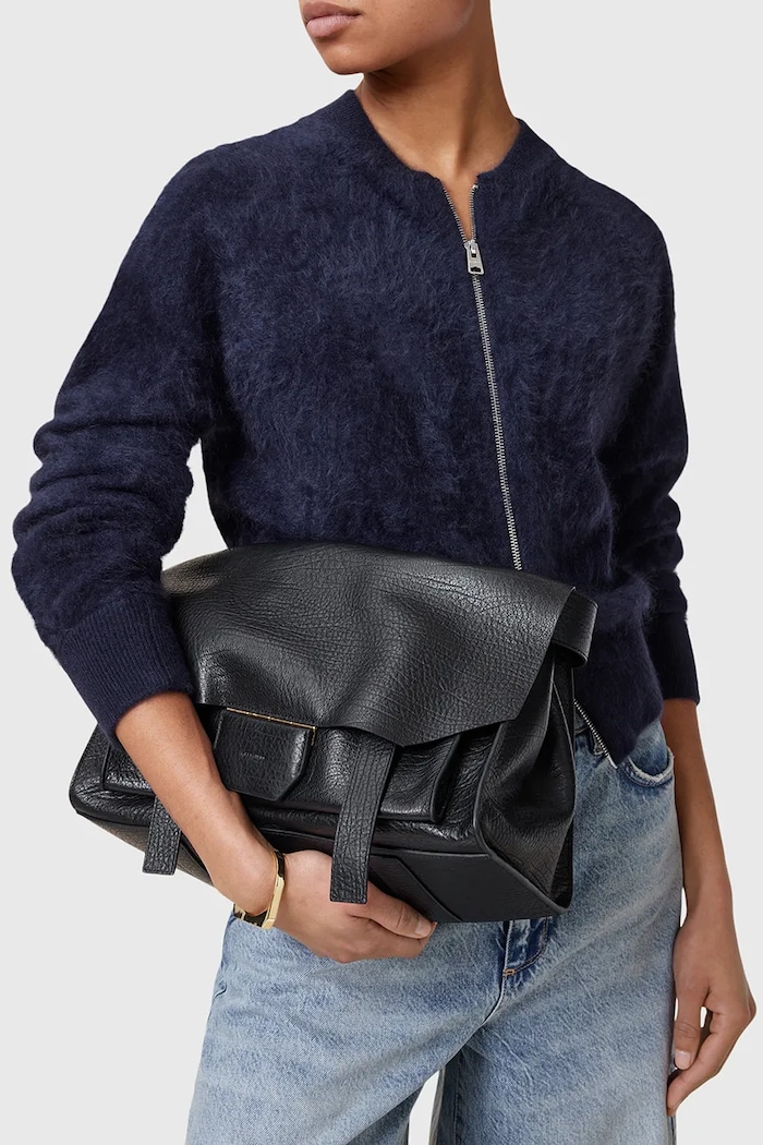 Kožená kabelka AllSaints URSA W115XC