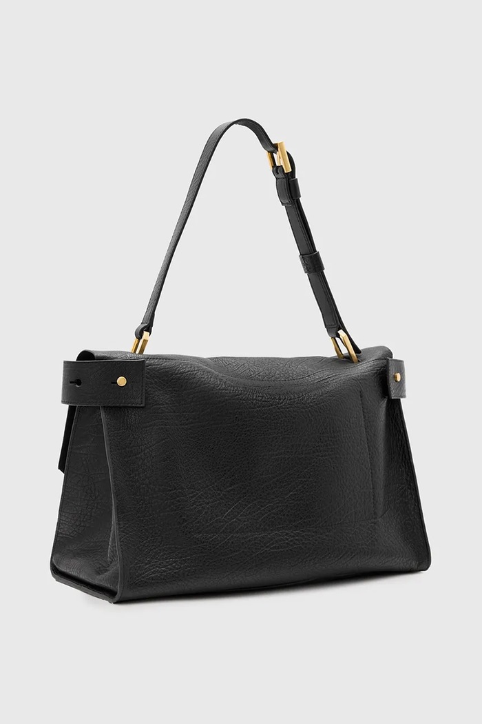 Doplnky Kožená kabelka AllSaints URSA W115XC čierna