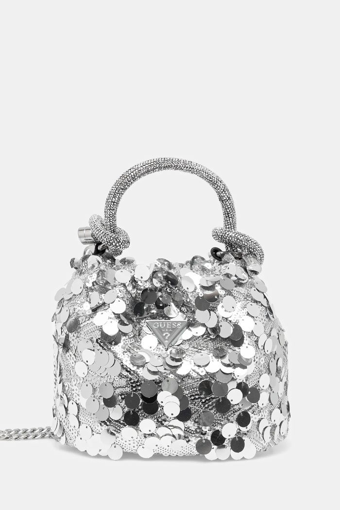 Torba Guess HOLIDAY premalo za format A4 srebrna HWEY95.38750
