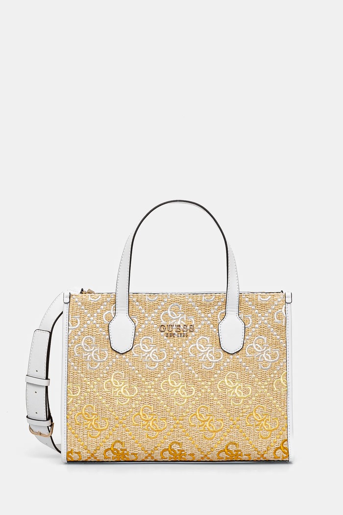 Kabelka Guess SILVANA imitácia kože žltá HWSW86.65220