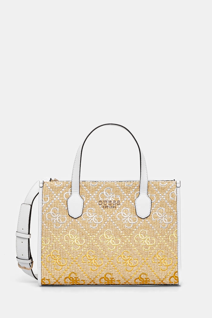 Kabelka Guess SILVANA imitácia kože žltá HWSW86.65220