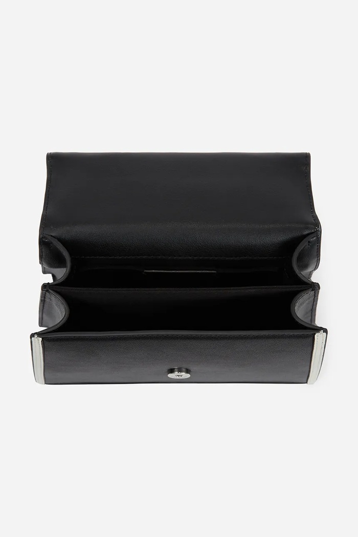 Doplnky Kožená kabelka Karl Lagerfeld K/SIGNATURE A1W30224 čierna