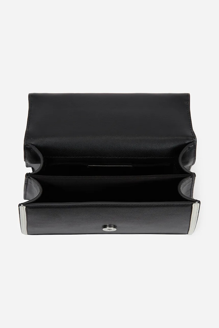Doplnky Kožená kabelka Karl Lagerfeld K/SIGNATURE A1W30224 čierna