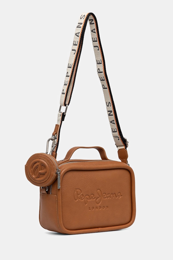 Akcesoria Pepe Jeans torebka BASSY MAIN PL031637 brązowy