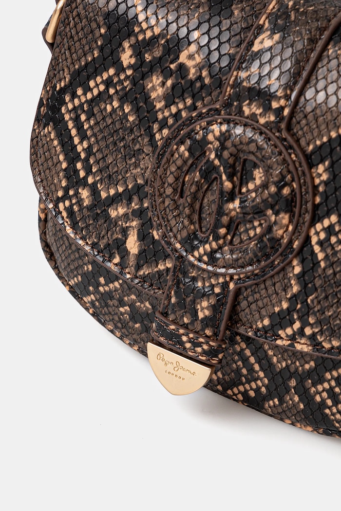 Torba Pepe Jeans CRISSY SNAKE smeđa PL031644