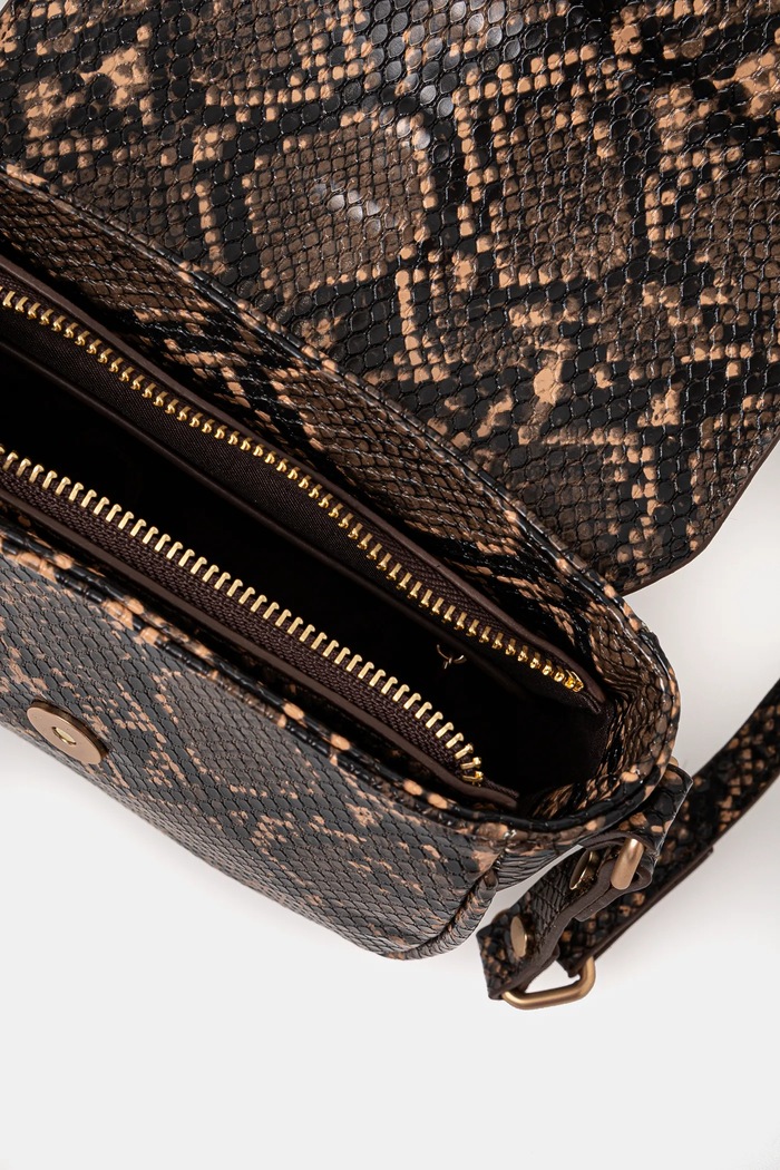 Torba Pepe Jeans CRISSY SNAKE PL031644 smeđa