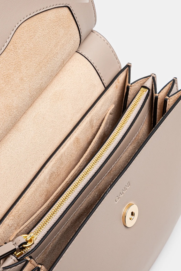 GANNI torebka Apo-G Bag Small A6460 beżowy