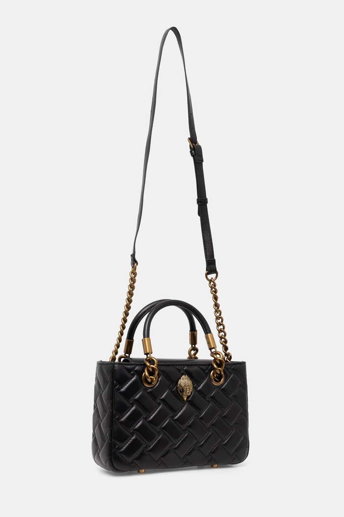 Kurt Geiger London torebka skórzana KENSINGTON 4376800109 czarny SS25