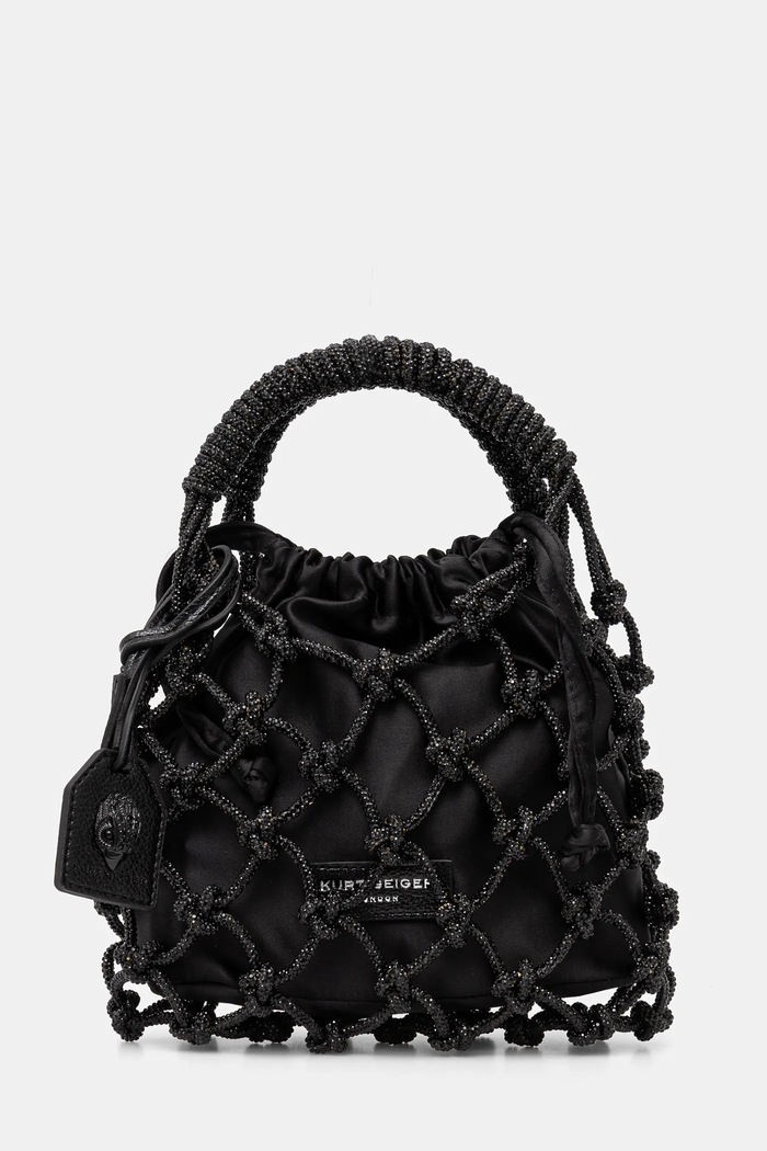 Kabelka Kurt Geiger London textilný čierna 4355900999