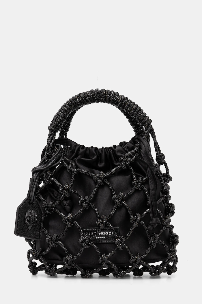 Kabelka Kurt Geiger London textilný čierna 4355900999