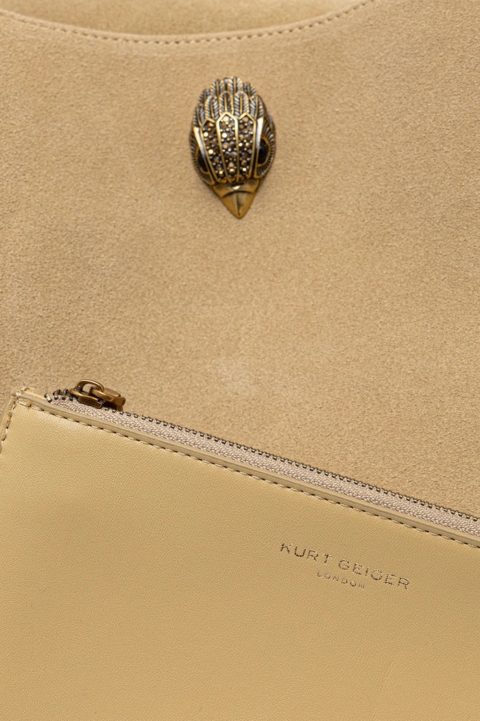 Geantă de mana din piele întoarsă Kurt Geiger London 3576073209 verde
