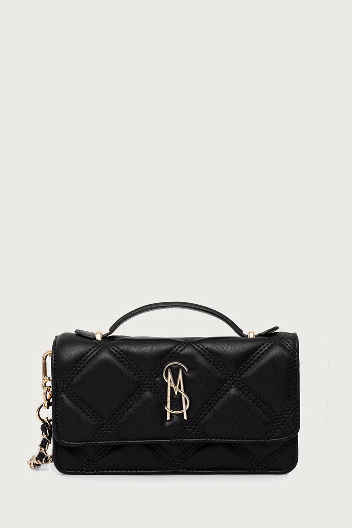 Steve Madden Чанта crossbody дамска от имитация на кожа Bjeffa черен SM13001604