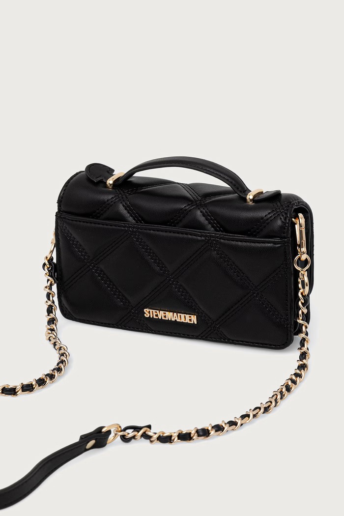 Аксесоари Steve Madden Чанта crossbody дамска от имитация на кожа Bjeffa SM13001604 черен
