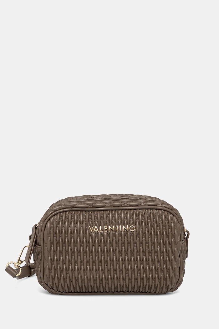 Kabelka Valentino Bags imitácia kože hnedá VBS8DA15