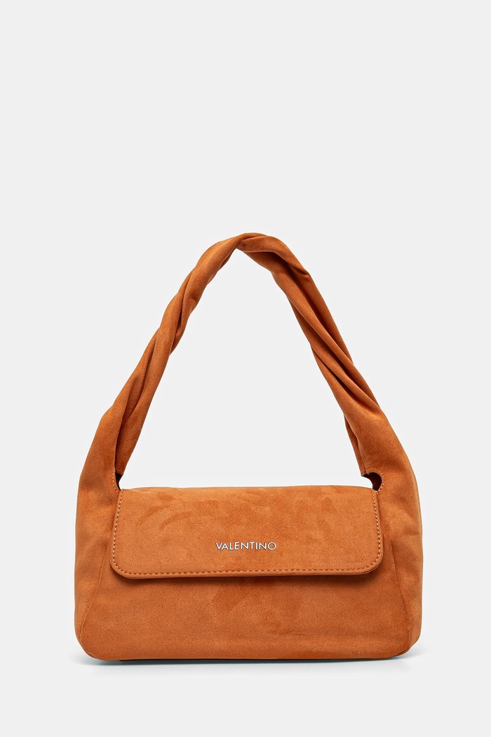 Kabelka Valentino Bags imitace semiše oranžová VBS6RH01CAM