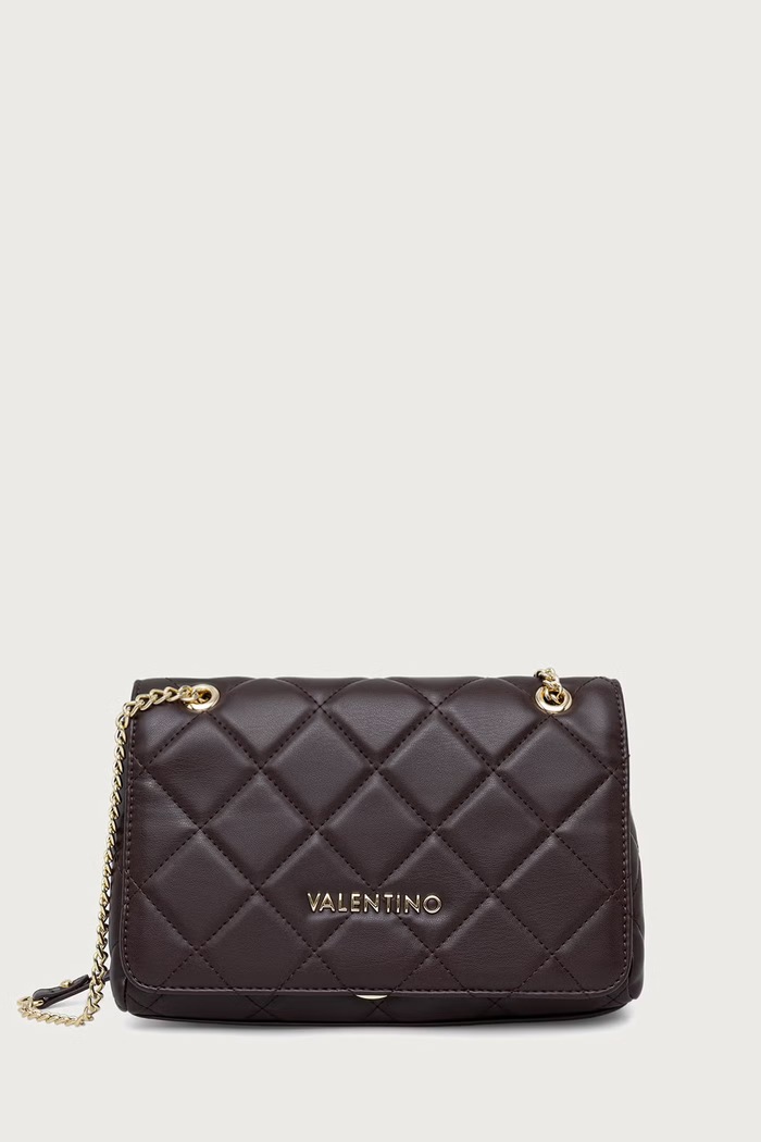 Valentino Bags Torebka crossbody damska z imitacji skóry brązowy VBS3KK02R