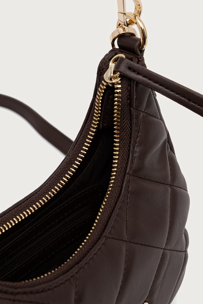 Torebka crossbody damska z imitacji skóry Valentino Bags brązowy VBS3KK45R