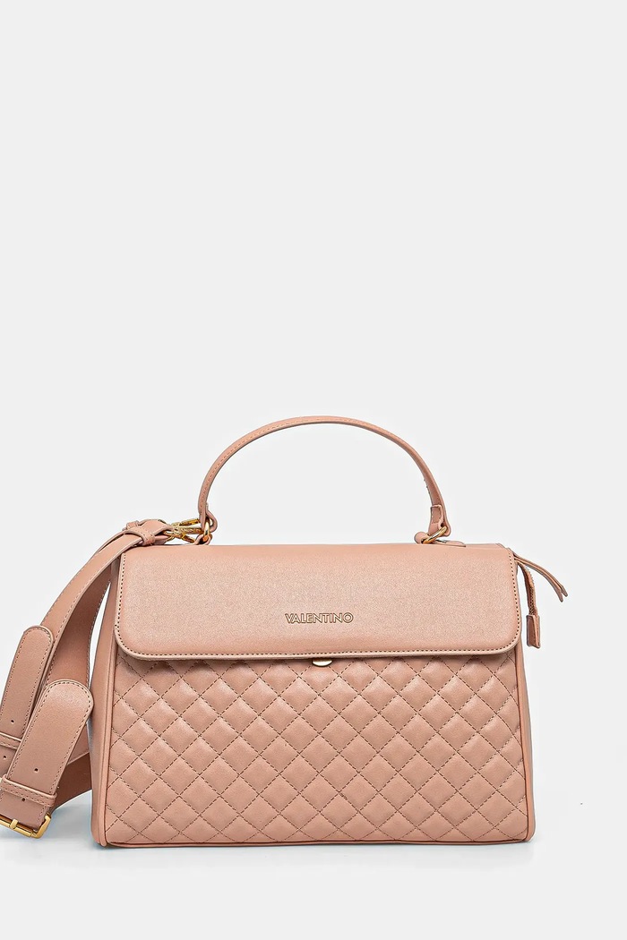 Kabelka Valentino Bags imitácia kože oranžová VBS5WP02