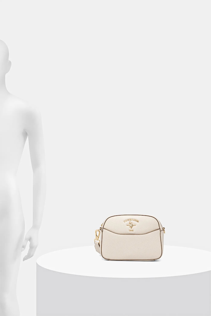 U.S. Polo Assn. crossbody torbica ženska iz umetnega usnja Stanford BIUSS6206WVP bež