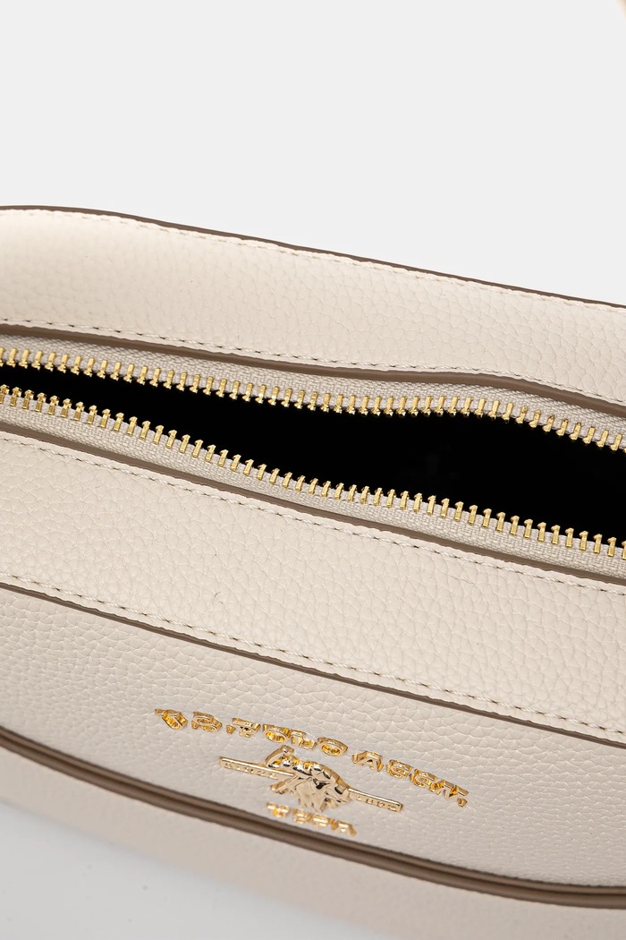 U.S. Polo Assn. crossbody torbica ženska iz umetnega usnja Stanford bež BIUSS6206WVP