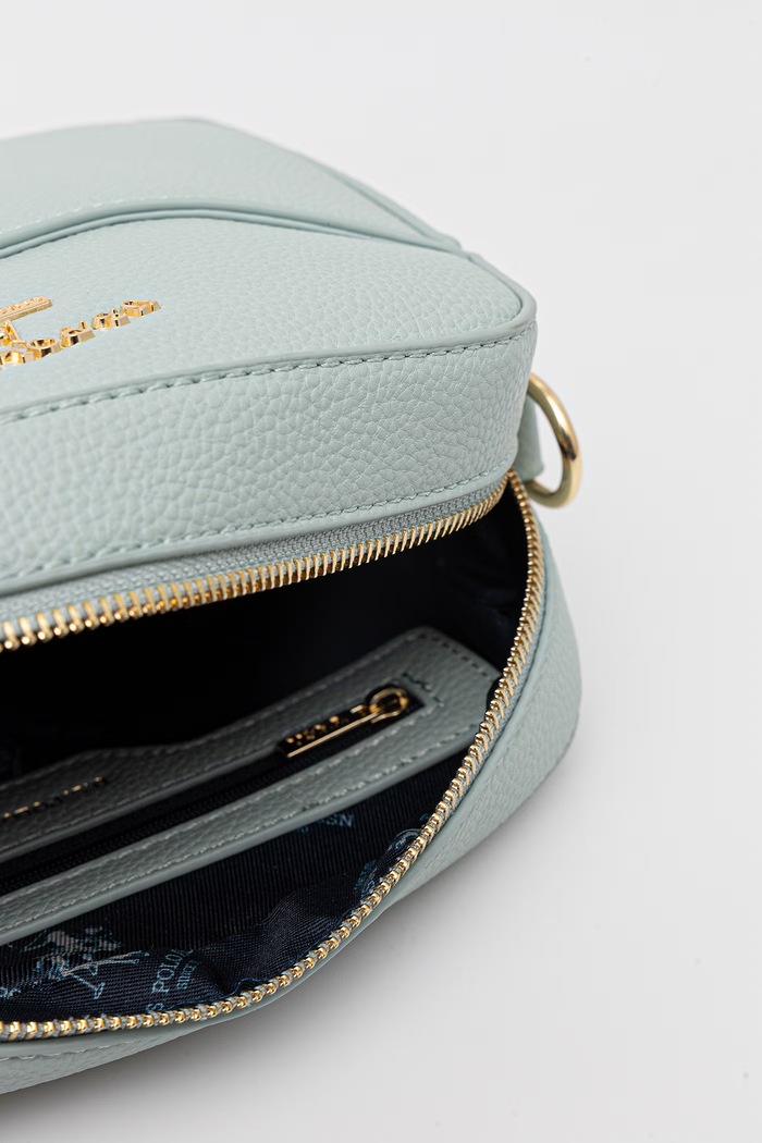 U.S. Polo Assn. crossbody torbica ženska iz umetnega usnja Stanford BIUSS6206WVP turkizna