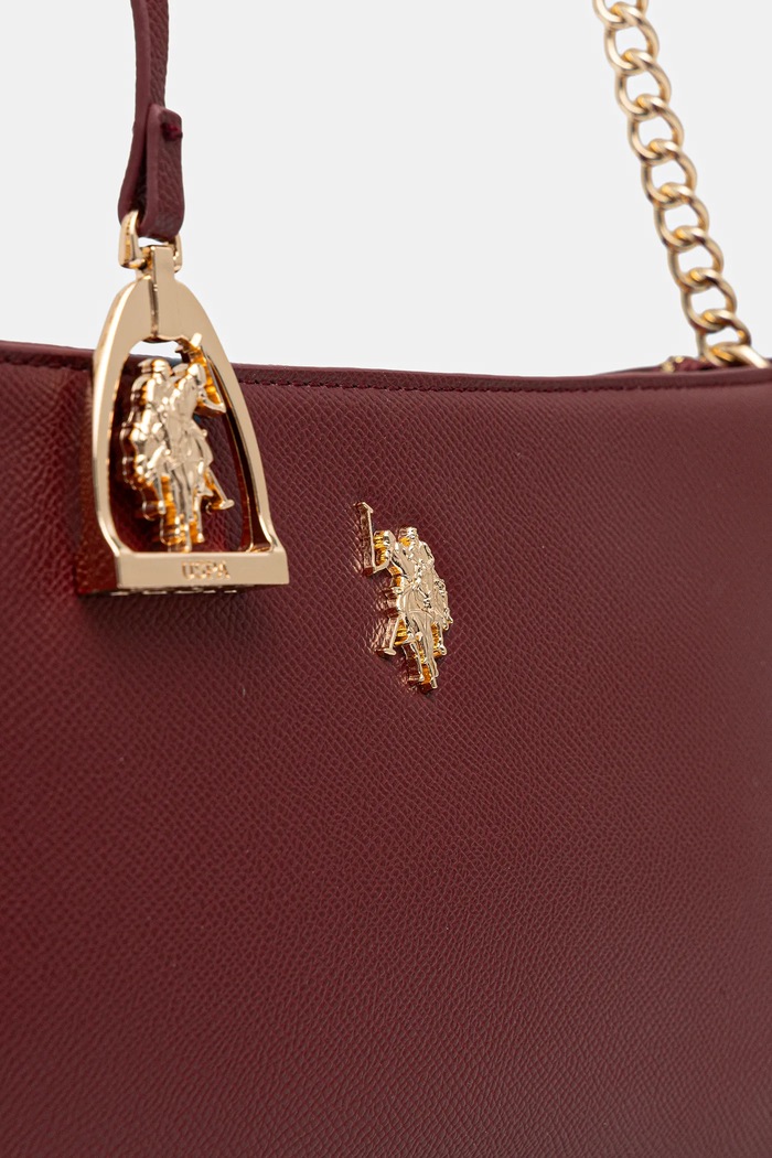 Borsa da donna in similpelle Jones U.S. Polo Assn. BEUJE8663WVP granata