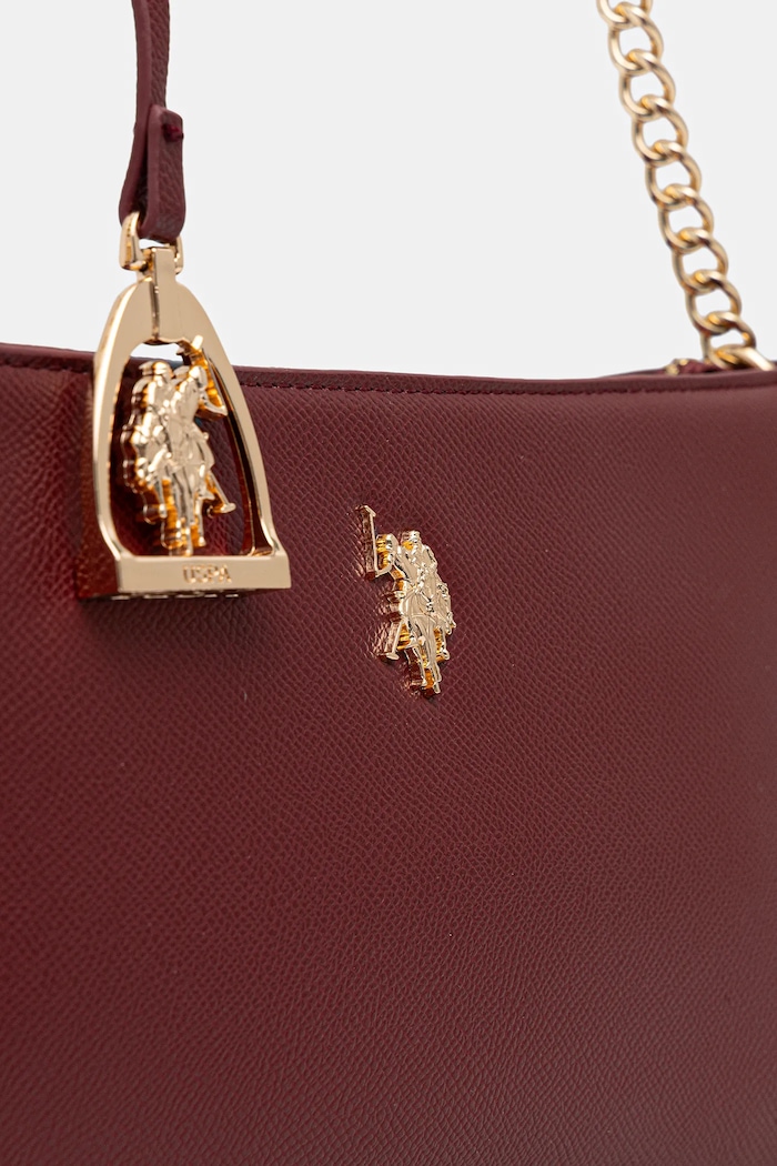 Borsa da donna in similpelle Jones U.S. Polo Assn. BEUJE8663WVP granata