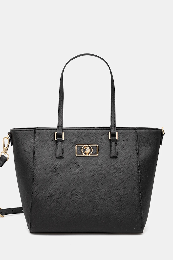 U.S. Polo Assn. shopper torba ženska Jones Imitacija zrnatega usnja črna BEUJ88674WVP