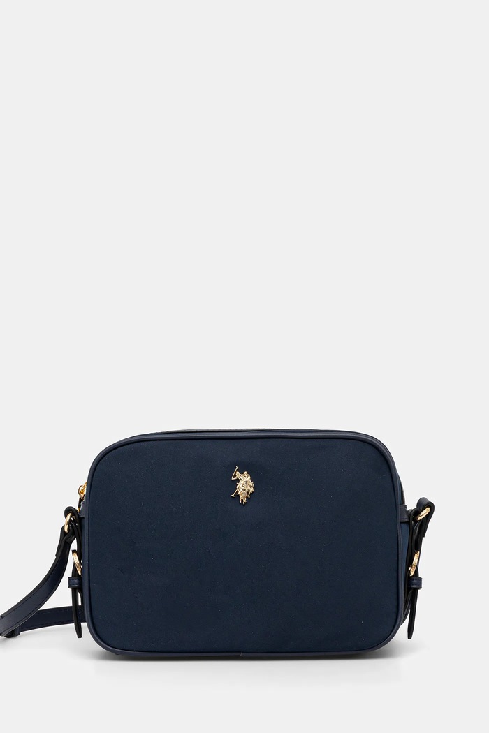 U.S. Polo Assn. crossbody kabelka dámska Houston jednofarebný tmavomodrá BEUHU6381WZC
